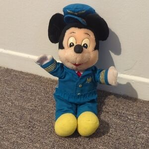 Pilot Plush Toy with Blue Outfit